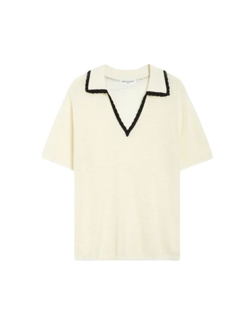 Polo in maglia traforata Grace & Mila | SS2627045IVOIR